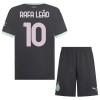 Original Trikotsatz AC Mailand Rafael Leao 10 Ausweichtrikot 2024-25 Für Kinder